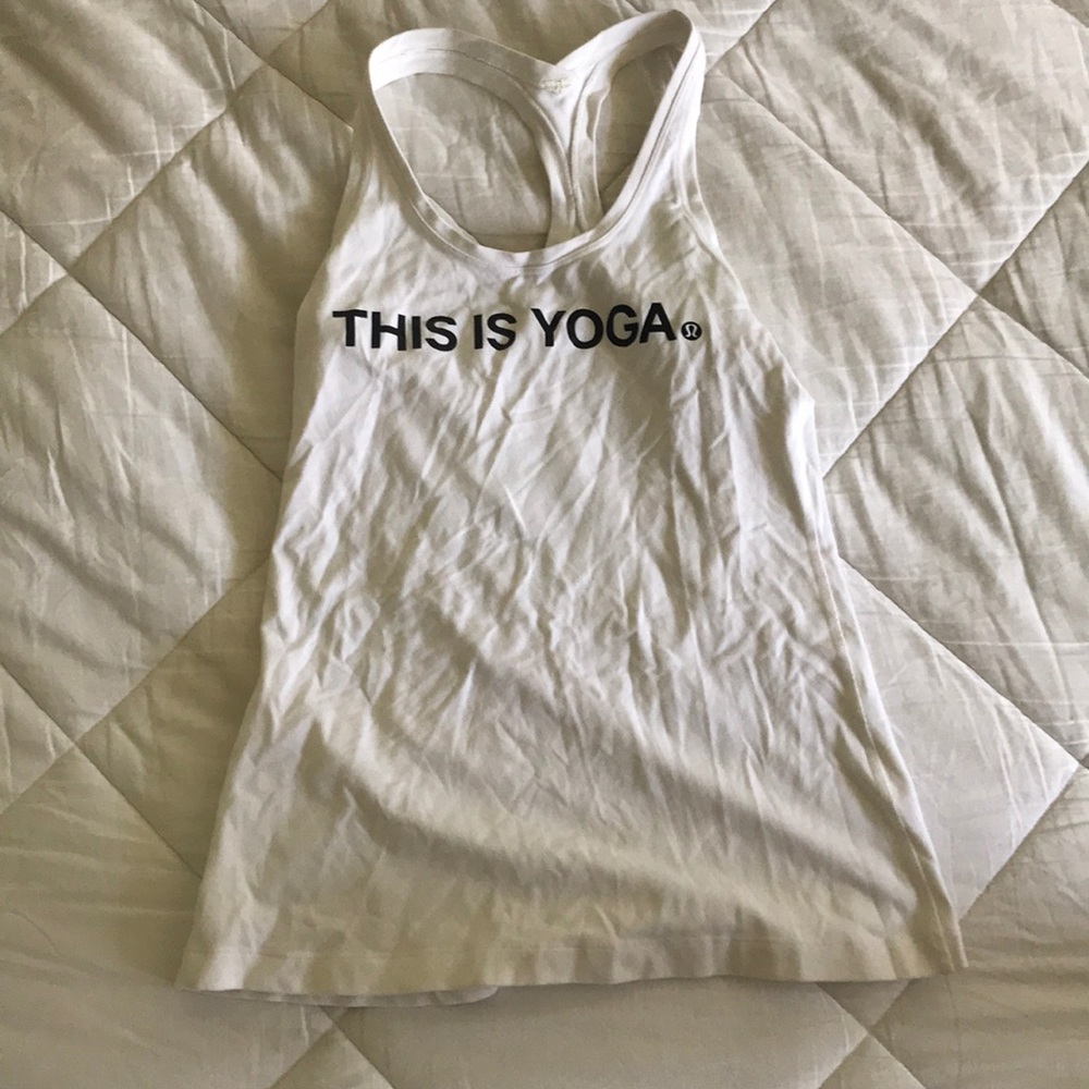 Lululemon white tank